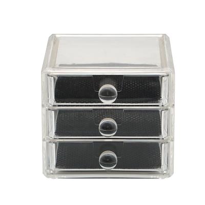 China Modern Custom Portable European Cosmetic Storage Box Acrylic Makeup Organizer for sale