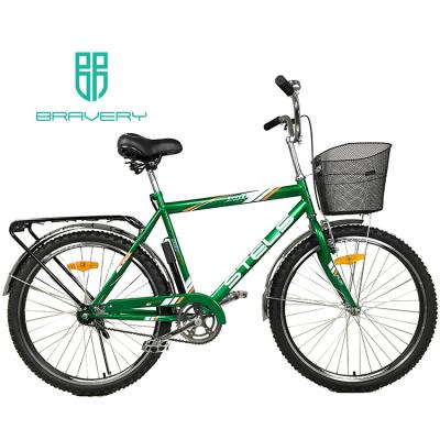 China Steel 24 /26 /28 inch stels OEM factory hot sale women's bike city bike model adult bicycle new for Ukraine for sale