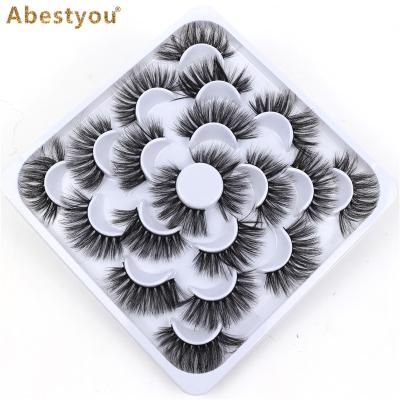 China Custom Private Label 25mm Thick 3D Mink Eyelash Free Sample Abestyou Eyelash Box Siberian Mink Lashes for sale