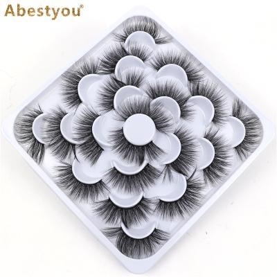 China Wholesale Thick False Eyelashes 3D Abestyou Mink Lashes Private Label Seller Fake Mink Eyelashes for sale