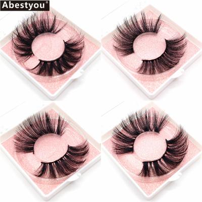 China Abestyou 100% Real Thick Hot Sale 3d False Eyelashes Mink Fur False Eyelashes False Eyelashes Handicraft for sale