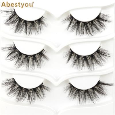 China Abestyou Curelty Free Sellers False 3d Mink Winged Dramatic Eyelashes for sale