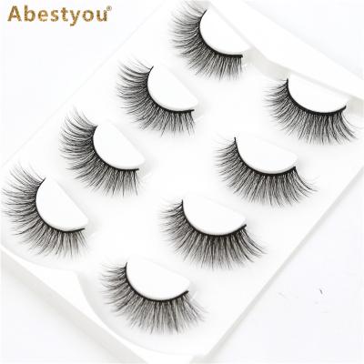 China Abestyou winged custom mink lahes 3d mink eyelashes eyelash packaging for sale