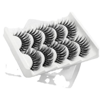 China Abestyou Natural Long 5 Pairs False Mink Eyelashes Mink Eyelashes for sale