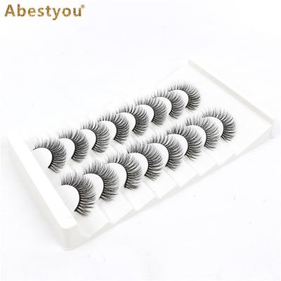 China Abestyou Soft Wispy Mink Eyelashes Natural False Eyelashes Crisscross False Eyelashes Volume Thick False Eyelashes Long for sale