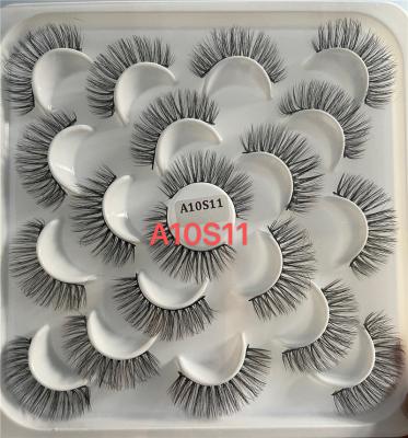 China Abestyou 10pairs Thick Strip Mink Eyelashes And False Eyelashes for sale