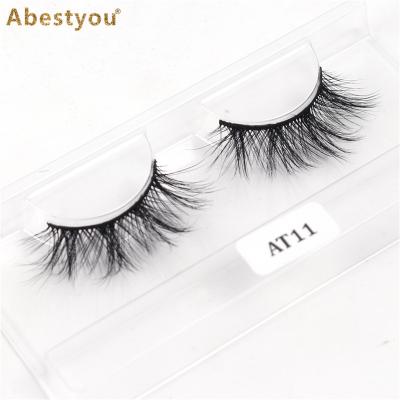 China Abestyou 1pair False Mink Eyelash Seller 100% Mink Winged Eyelashes for sale