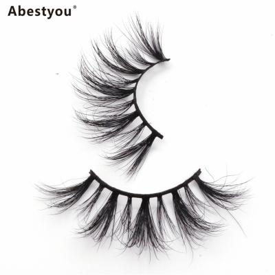 China Abestyou Thick Mink Eyelash 25mm Lash Eyelash Vendor Fluffy for sale