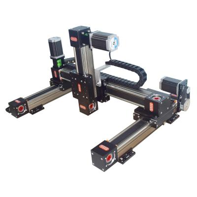 China Retail Multi-Axis Moving Linear Rail Belt Guide XYZ Module XYZ Module Linear Slider for sale