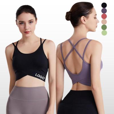 China Breathable Lift Up Sports Bra For Wear Back Support Cross Yoga Bra Ladies Sports Bra for sale