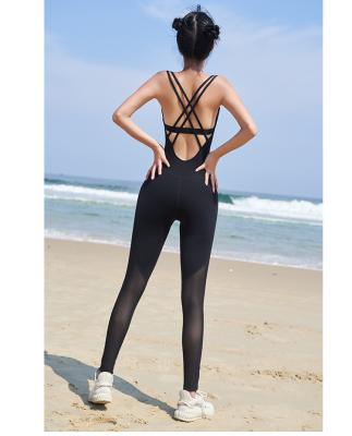 China Yoga Sportswear Gym Fitness One Piece Jumpsuit Crac! crack! breathable women's butt for sale