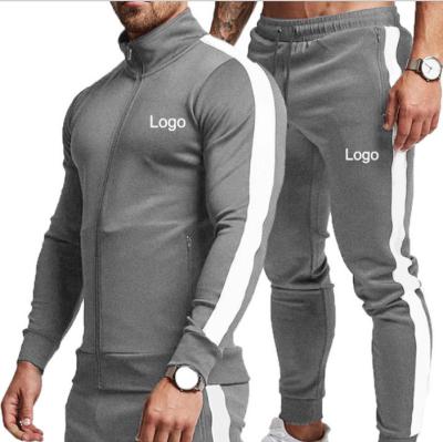 China High Quality Breathable Polyester Spandex Sweat Suits Sets Fall Simple Sports Wear 2 Piece Mens Sweat Suits for sale