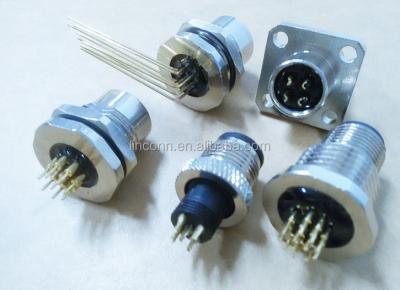 China 4pin 12pin plugs and sockets automotive electrical connector, m12 cable connector for sale