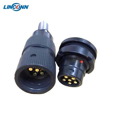 China Factory connector 6pin 27pin U-329 U-283 plug and socket military spring for AN/PRC-25 radio set headset for sale