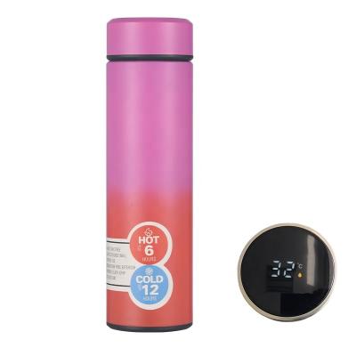 China New Custom Disposable Temperature Display Stainless Steel Water Bottle Bpa Free Thermos Bottle for sale