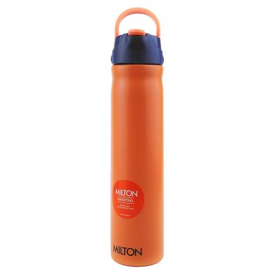 China Sustainable Wholesale Portable Stainless Steel Gym Sports Drink Outdoor Water Bottle With Straw for sale