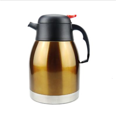 China PORTABLE Stainless Steel Vacuum Coffee Thermos Pot For Camping Carafe Outdoor Thermal Teapot Use Water Kettle for sale