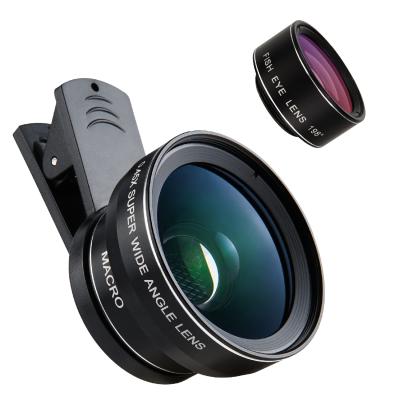 China Photo suitable for all mobile phone lens kit with HD lens ultra wide-angle and Ultra-macro camera lens for sale