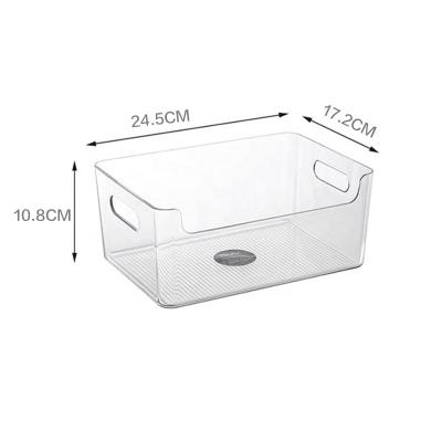 China Factory Freeze Plastic Freshness Preservation Refrigerator Trash Bin Refrigerator Box Food BPA Clear Plastic Safe Storage Box for sale