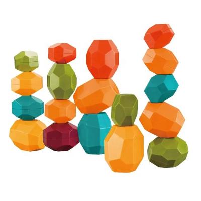 China Construction Toy Guyi toys DIY building blocks balancing stone stacking game learning toy baby educational toys for sale