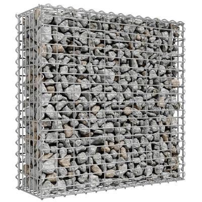 China 2x1x1 Metal Galvanized Gabion Box 4mm ZnAl Welded Iron Wire Mesh Retaining Wall for sale