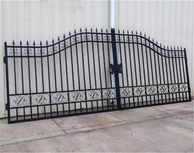 China Easily Assembled High Quality Wrought Iron Driveway Gate for sale