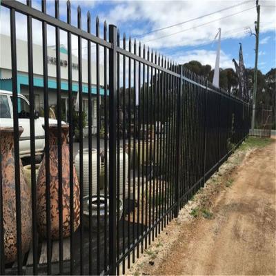 China Easily Assembled Garden Wrought Iron Safety Double Swing Fence Gate for sale