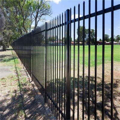 China Easily Assembled Fence Canton Factory Wrought Iron Fence Aluminum Palisade Steel Fence for sale