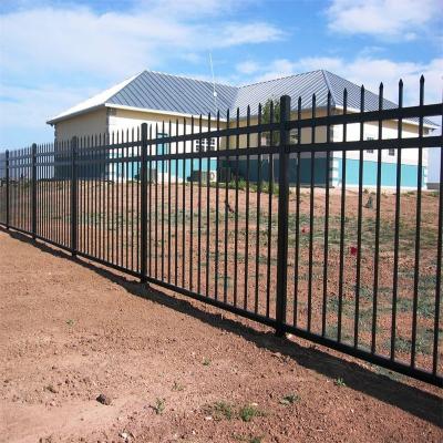 China Wholesale Easily Assembled Galvanized Steel 6ftx8ft Metal Tube Anti Rust Security Fence Wrought Iron Fence Panels for sale