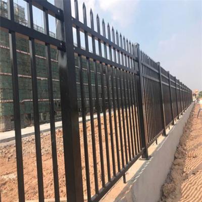 China Easily Assembled Cheap Custom Residential Steel Fencing Decorative Black Metal Picket Wrought Iron Fence Panels For Sale for sale