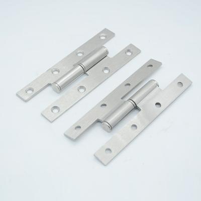 China Nickel H Style Modern Customized Brushed Door Hinges for sale