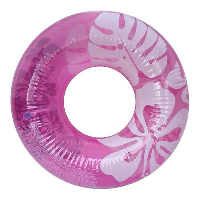 China Outdoor Activities Customize Logo PVC Ring Inflatable Swimming Pool Float For Baby Adult for sale