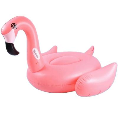 China Sunshine Water Park Flamingo Pool Float Inflatable Pool Raft Adults Ride On Water Toys 150L*150W*100H cm for sale