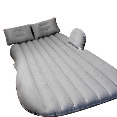 China Home Furniture Hot Selling Comfortable PVC Flocking Travel Car Inflatable Air Bed Sleeping Car Mattress for sale