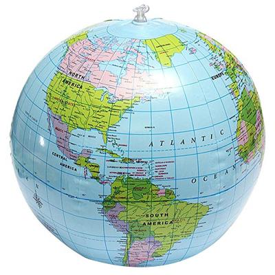 China Toy Hot Sale Inflatable World Globe Inflatable Earth Globe Inflatable Beach Ball For Adult Children for sale