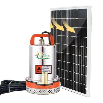 China Agriculture factory direct hot sale 12V 180W DC water pump and portable solar powered submersible pumping system for poool&Well. for sale