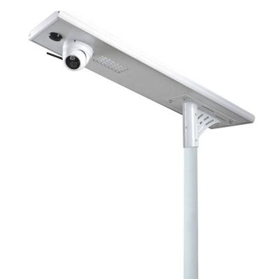 China ROUTE hot sale 12W integrated flat solar street light with camera, remote control and built-in battery for sale