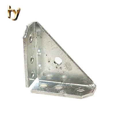 China Wood Construction 90 Degree Triangle Corner Reinforcing Sheet Metal Bracket for sale