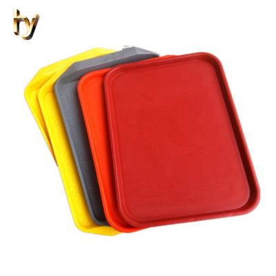 China Non-slip Food Grade PP Plastic Serving Tray For Hotel for sale