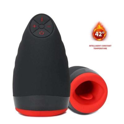 China 30 Frequency Male Masturbation Machine Mode Deepspot Automatic Suction Tongue Lick Realistic Male Masturbation Passionate Cup for sale