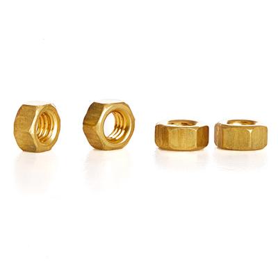 China Heavy Industry Factory Direct Supply M2 M2.5 M3 M4 M5 M6 M8 Stamped Brass Hex Nuts for sale