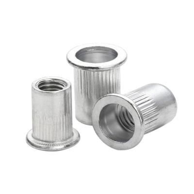 China Heavy Industry Screw Manufacturer M3 M4 M5 M6 M8 M10 M12 Aluminum Galvanized Rivet Nut Flat Head Rivet Nut for sale