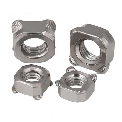 China Heavy Industry 304 Stainless Steel Square Nut DIN928 Welding Square Nut M3 M5 M6 M8 M10 M12 for sale