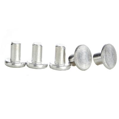 China Manufacturer Metal Screw Rivet 304/316 Stainless Steel Aluminum Rivet Galvanized Flat Head Solid Rivets for sale