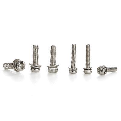 China Eleven-shaped machine screw combination screw combination screw slot machine combination screw for sale