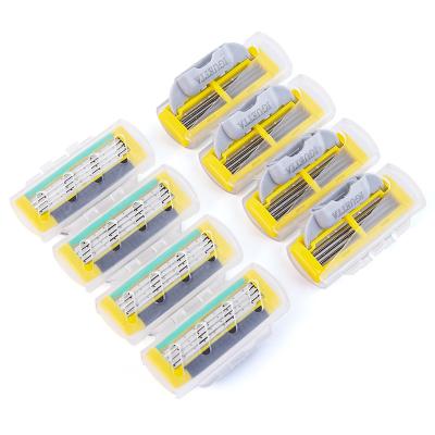 China Blades 4 System 8 Cartridges Stainless Blade Razor Male Sharp Razor New Design No Blister Pack Disposable GF-0540 GF-0540 for sale