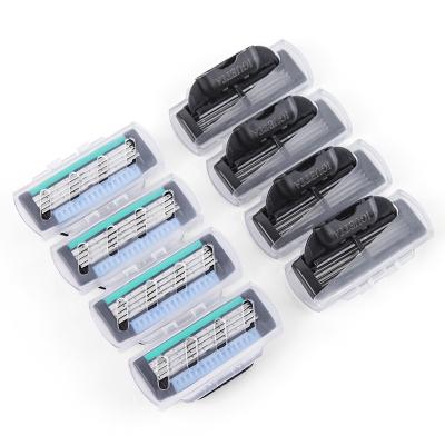 China 8 Replacement Cartridges Razor Germany Blade Shaving Blades For Men Stainless Steel Razor Material GF-0571 GF-0571 Manufacture for sale