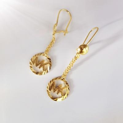 China CLASSIQUE Elegant Fashion 18K Gold Plated Ear Hook Earrings for sale