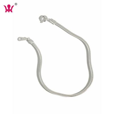 China FASHIONABLE Round 2mm Sterling Silver 925 Main Jewelry Type Snake Chain Bracelets for sale