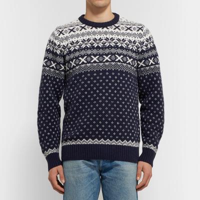 China Anti-wrinkle Men Knitting Pattern Just Christmas Sweater Island Cashmere Sweater for sale